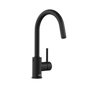 BLANCO Mida-S | Kitchen Mixer tap in Black matt | High-Pressure | with Pull-Out Hose | Non-Return Valve | Ceramic Cartridge | Assured Water Quality & Water-Saving | [10.8x22.3x33.6 cm]