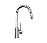 BLANCO MIDA-S - Kitchen Mixer Tap with High, Pull-out Spout - High Pressure - Chrome - 521454