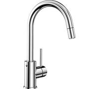 BLANCO MIDA-S - Kitchen Mixer Tap with High, Pull-out Spout - High Pressure - Chrome - 521454