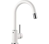 BLANCO MIDA-S - Kitchen Mixer Tap with High, Pull-out Spout - High Pressure - White - 521457