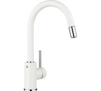 BLANCO MIDA-S - Kitchen Mixer Tap with High, Pull-out Spout - High Pressure - White - 521457