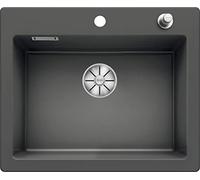 BLANCO PALONA 6 | Ceramic in Basalt | Installation Type: Inset Installation from Above | for 60 cm Wide Base cabinets | Spacious Bowl Volume for Optimum use | Easy-Care Surface | [61.5x51x21 cm]