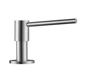 BLANCO PIONA detergent dispenser | solid brushed stainless steel | Suitable for all BLANCO -Kitchen faucets | Easy to fill from above | Sink | Soap dispenser | 35 mm hole required | 300 ml