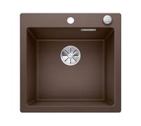 BLANCO PLEON 5 | SILGRANIT Sink in café | Installation Type: Inset Installation from Above | for 50 cm Wide Base cabinets | Maximum Volume Thanks to The Extra-deep Bowl | [51.5x51x23.2 cm]