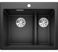BLANCO Pleon 6 Split 521 689 Kitchen Sink Anthracite, Charcoal, 60cm Unterschrank | 2 Becken