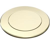 BLANCO PushControl Satin Gold | Flat Remote Waste Control Suitable for All Sinks with InFino Waste System | Simple Push Operation | Easy Cleaning | Required Drilling Diameter: 35 mm