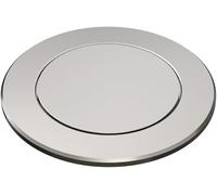 BLANCO PushControl Satin Platinum | Flat Remote Waste Control Suitable for All Sinks with InFino Waste System | Simple Push Operation | Easy Cleaning | Required Drilling Diameter: 35 mm