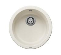 BLANCO Rondo | SILGRANIT Sink in Soft White | Installation Type: Inset Installation from Above | for 45 cm Wide Base cabinets | The Round, Individual Solution for Small Kitchens | Ø 45 cm