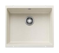 BLANCO ROTAN 500-U | SILGRANIT Sink in Soft White | Installation Type: undermount Installation | for 60 cm Wide Base cabinets | Spacious Bowl Volume | Easy-Care Surface | [53x46x20.2 cm]