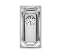 BLANCO Solis 180-IF Stainless Steel Sink Installation Type: Installation from Top and Flush Surface for 30 cm Wide Base Cabinets Resistant to Scratches Large Basin Volume