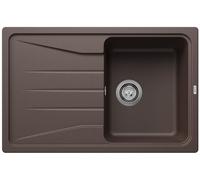 BLANCO SONA 45 S Granite Sink Made of Silgranit Cafe Installation Type: Installation from Top Reversible for 45 cm-Wide Base Cabinets Large Basin Easy-to-Clean Surface