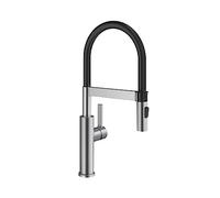 BLANCO SONEA-S Flexo | Kitchen Mixer tap in Solid Stainless Steel | High-Pressure | with Pull-Out Hose | Switch from Clear Jet to Spray Jet | Assured Water Quality & Water-Saving | [10x23.8x47.6 cm]