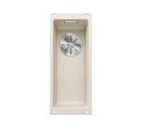 BLANCO SUBLINE 160-U | SILGRANIT Sink in Soft White | Installation Type: undermount Installation | for 30 cm Wide Base cabinets | One Cut-Out and only one Installation | [19x46x14.2 cm]