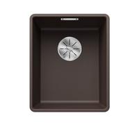 BLANCO SUBLINE 320-F - Flush-Mounted Granite Kitchen Sink for 40 cm Wide Base Units - Made of SILGRANIT - Brown - 523421