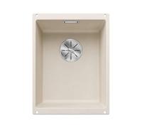 Blanco SUBLINE 320-U | SILGRANIT Sink in Soft White | Installation Type: undermount Installation | for 40 cm Wide Base cabinets | One Cut-Out and only one Installation | [35x46x20.2 cm]