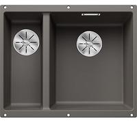 BLANCO Subline 340/160-U 527346 Silgranit Volcanic Grey Main Basin Right Without Remote Drain Control