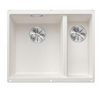 BLANCO SUBLINE 340/160-U - Undermount Double Bowl Kitchen Sink for 60 cm Wide Base Units - Made of SILGRANIT - White - 523552
