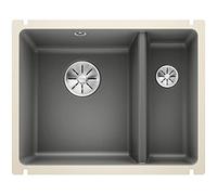 BLANCO x Keramik SUBLINE Ceramics, Basalt, 60 cm Unterschrank | 2 Becken