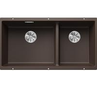Blanco SUBLINE 480/320-U LH 2 Bowl Undermount Silgranit Coffee Kitchen Sink