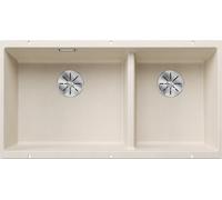 Blanco SUBLINE 480/320-U LH 2 Bowl Undermount Silgranit Soft White Kitchen Sink