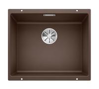 BLANCO SUBLINE 500-U | SILGRANIT Sink in café | Installation Type: undermount Installation | for 60 cm Wide Base cabinets | One Cut-Out and only one Installation | [53x46x20.2 cm]