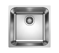 BLANCO Supra 400-IF R12 | Stainless Steel Sink | Installation Type: Installation from Top and Flush | for 45 cm Wide Base Cabinets | Resistant to Scratches | Large Basin Volume