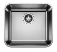 Blanco Supra 450-U 1.0 Bowl Brushed Stainless Steel Undermount Kitchen Sink With Pop-Up Waste