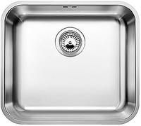 BLANCO Supra 450-U | Stainless Steel Sink | Installation Type: undermount Installation | for 50 cm Wide Base cabinets | Resistant to Scratches | Spacious Bowl Volume | [48x43x18.4 cm]