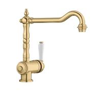 BLANCO Tradon Kitchen Tap in Satin Gold High Pressure Backflow Preventer Ceramic Cartridge Ensured Water Quality & Water Saving