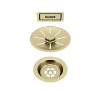 BLANCO Waste and Overflow Set for Single Bowl | Satin Gold