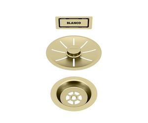 BLANCO Waste and Overflow Set for Single Bowl | Satin Gold