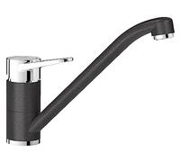 BLANCO WEGA II | Kitchen Mixer tap in Anthracite/Chrome | High-Pressure | Non-Return Valve | Ceramic Cartridge | Assured Water Quality & Water-Saving | [4.8x25.2x18.5 cm]