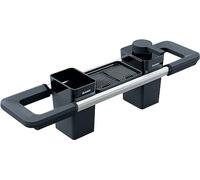 BLANCO Worktop Organiser Main Set | Extendable Rail 396-440 mm for Sinks | Kitchen Utensils Perfectly Organised | Soap Dispenser for Washing Up Liquid, Cleaning Container & Drip Tray