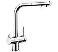 Blanco x Fontas-S II - Chrome Kitchen Sink tap with a Pull-Out spout II-chrome-525198, Grey, Schlauchbrause