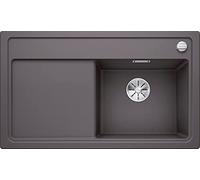BLANCO Zenar 45 S Granite Sink Made of Silgranit Rock Grey Installation Type: Installation from Top Main Sink Right for 45 cm-Wide Base Cabinets Large Basin Easy-to-Clean Surface