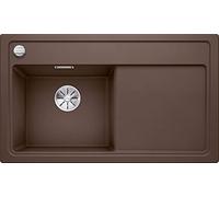 BLANCO Zenar 45 S | SILGRANIT Sink in café | Installation Type: Inset Installation from Above | Main Bowl on The Left | for 45 cm Wide Base cabinets | Large Bowl | Easy to Clean | [86x51x20.2 cm]