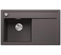 BLANCO ZENAR 45 S | SILGRANIT sink in rock grey | Installation type: inset installation from above | Main bowl on the left | For 45 cm wide base cabinets | Large bowl | Easy to clean | [86x51x20.2 cm]