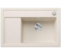BLANCO ZENAR XL 6 S Compact | SILGRANIT sink in soft white | Installation type: inset installation from above | Main bowl on the right | For 60 cm wide base cabinets | Large bowl | [78x51x20.2 cm]