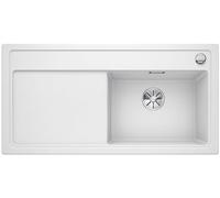 BLANCO ZENAR XL 6 S | SILGRANIT sink in white | Installation type: inset installation from above | Main bowl on the right | For 60 cm wide base cabinets | Large bowl | Easy to clean | [100x51x20.2 cm]
