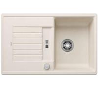 BLANCO ZIA 45 S 527199, SILGRANIT Soft White, Reversible, with Drain Remote Control