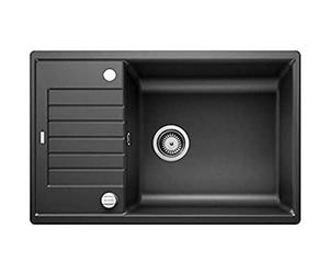 BLANCO ZIA XL 6 S Compact - Rectangular Granite Kitchen Sink for 60 cm Base Units - with Extra Large Basin and Shortened Draining Board - Made of SILGRANIT - Grey - 523263