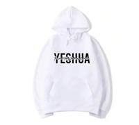 (Blanco8, S) Yeshua women's Christian hooded sweatshirt printed with biblical scripturesreligious hooded sweatshirt gift of faith, Jesus'