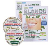 Blancodent Powder Fluoride Free Toothpaste and Natural Mouthwash Professional Teeth Whitening and Alkalizing Toothpaste for White Teeth and Healthy Gums 2 Kit