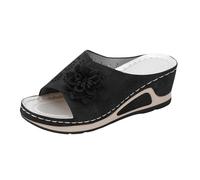 Blandoom Comfortable Sandals For Women Women's Brooklyn Slide Sandal Party Dress Pumps Shoes Carnival Womens Wedge Ladies Crystal Sparkling Sandal Bridal Wedding Evening Party Size Extra Wide Sandals