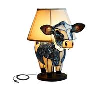 Blandoom USB Rechargeable Vintage Animal Table Lamps Cute Funny Highland Cow Table Lamp Portable Modern Night Light for Bedside Living Room Bedroom Nursery Office Bar Home Decor Indoor Outdoor