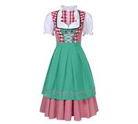 Blandoom Women Oktoberfest Costume Women Maid Lockable Dress Crossdress Bavarian Costume Women 4XL French Outfit Girls Outfit Black and White Oktoberfest T Shirt French Maid Fancy Dress 2024