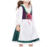 Blandoom Women's Oktoberfest Maid Costume Dress Gothic Victorian Dress Maid Costume Cosplay Bavarian Costume Women for Men Milk Maid Dress Yellow French Maids Outfit for Women Halloween Women Cosplay