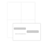 Blank 2025 W2 4 Up Tax Forms, 50 Employee Sets, Compatible with QuickBooks Online, Ideal for E-Filing, Works with Laser or Inkjet Printers, 50 Sheets and 50 Self Seal Envelopes