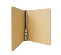 Blank A5/B5 Kraft Paper Hardcover 9-Holes Round Ring Binder Protector for Notebook Diary Journal Inserted Sheets,School Office Supplies Loose Leaf Binder Folder File Cover Organizer Planner