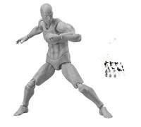 Blank Action Figure, 15cm/5.9inch Movable Joints Male Body Model with Support Base, Posable Drawing Mannequin Figure for Sketching, Painting, Drawing, Artists